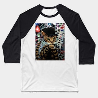 Zappito the Rain Cat Baseball T-Shirt